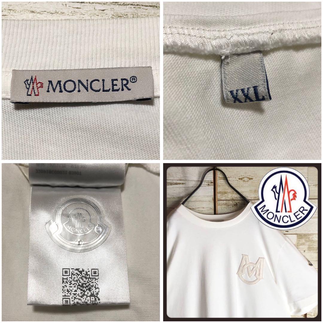 MONCLER モンクレール tシャツ ビック刺繍ロゴ パッチ 刺繍 ロゴ付き