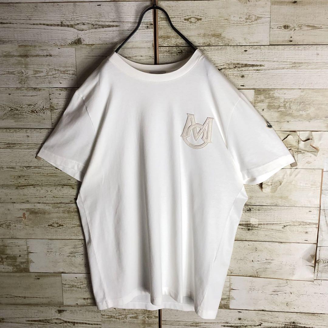 MONCLER モンクレール tシャツ ビック刺繍ロゴ パッチ 刺繍 ロゴ付き