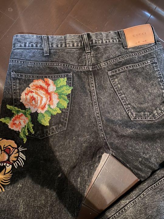 GUCCI デニムジーンズ gVuM2-m97897048603 TIGER 好評超歓迎