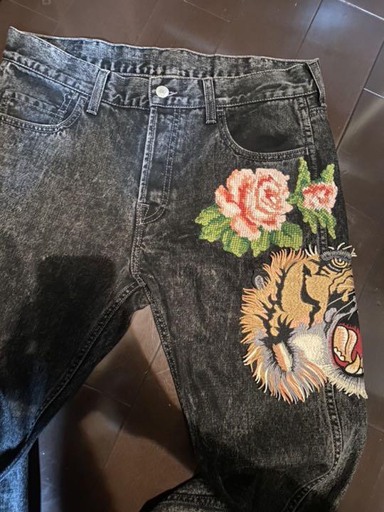 GUCCI デニムジーンズ gVuM2-m97897048603 TIGER 好評超歓迎