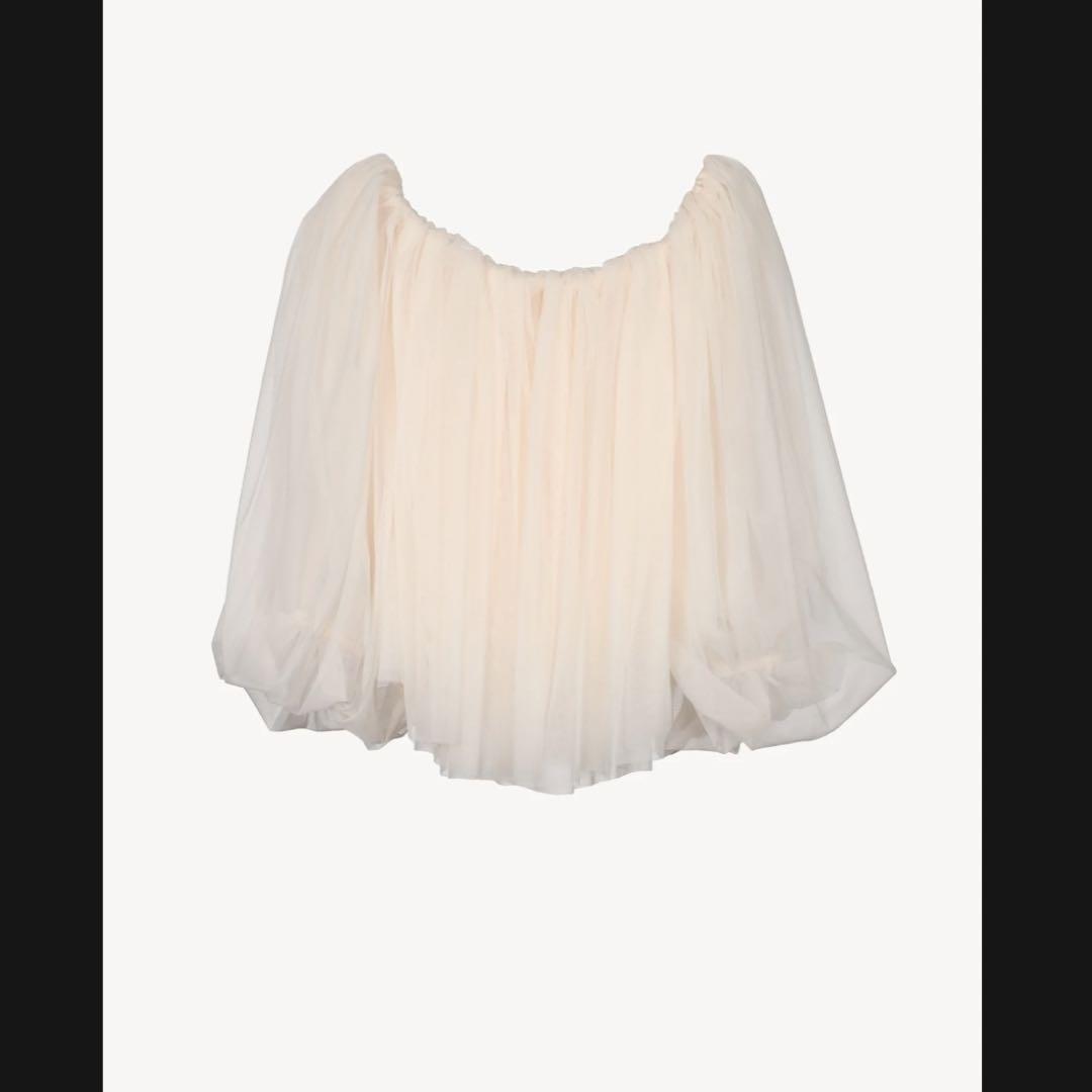 tulle shirring blouse – Acka online store