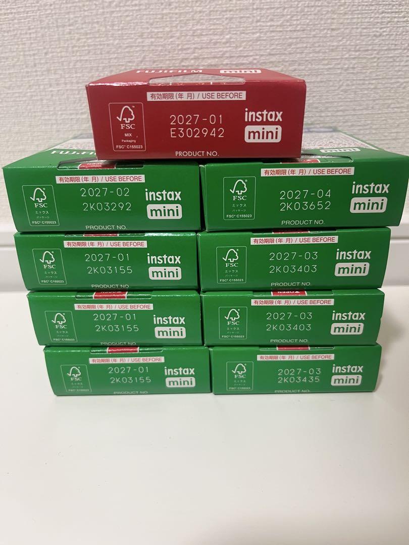 FUJIFILM instaxmini チェキフィルム10枚入x9 合計90枚