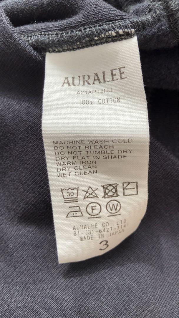 トップス AURALEE ELASTIC HIGH GAUSE SWEAT P/O24aw