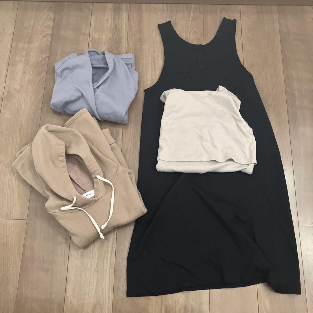 マタニティ ミルクティー ステラ中綿ダウン4wayと授乳服セット