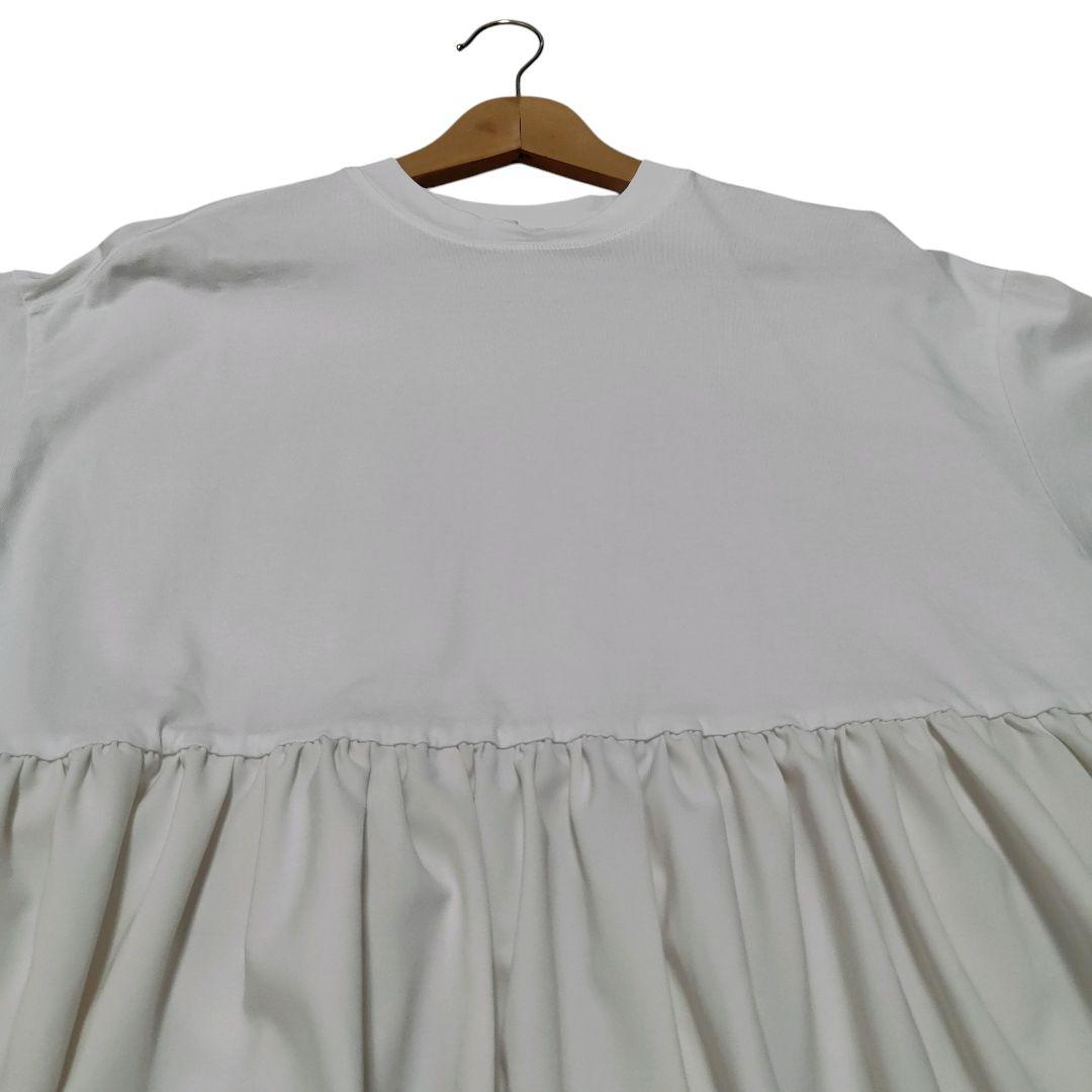 yori ヨリ ヘムフリルワイドTee オフホワイト - メルカリ