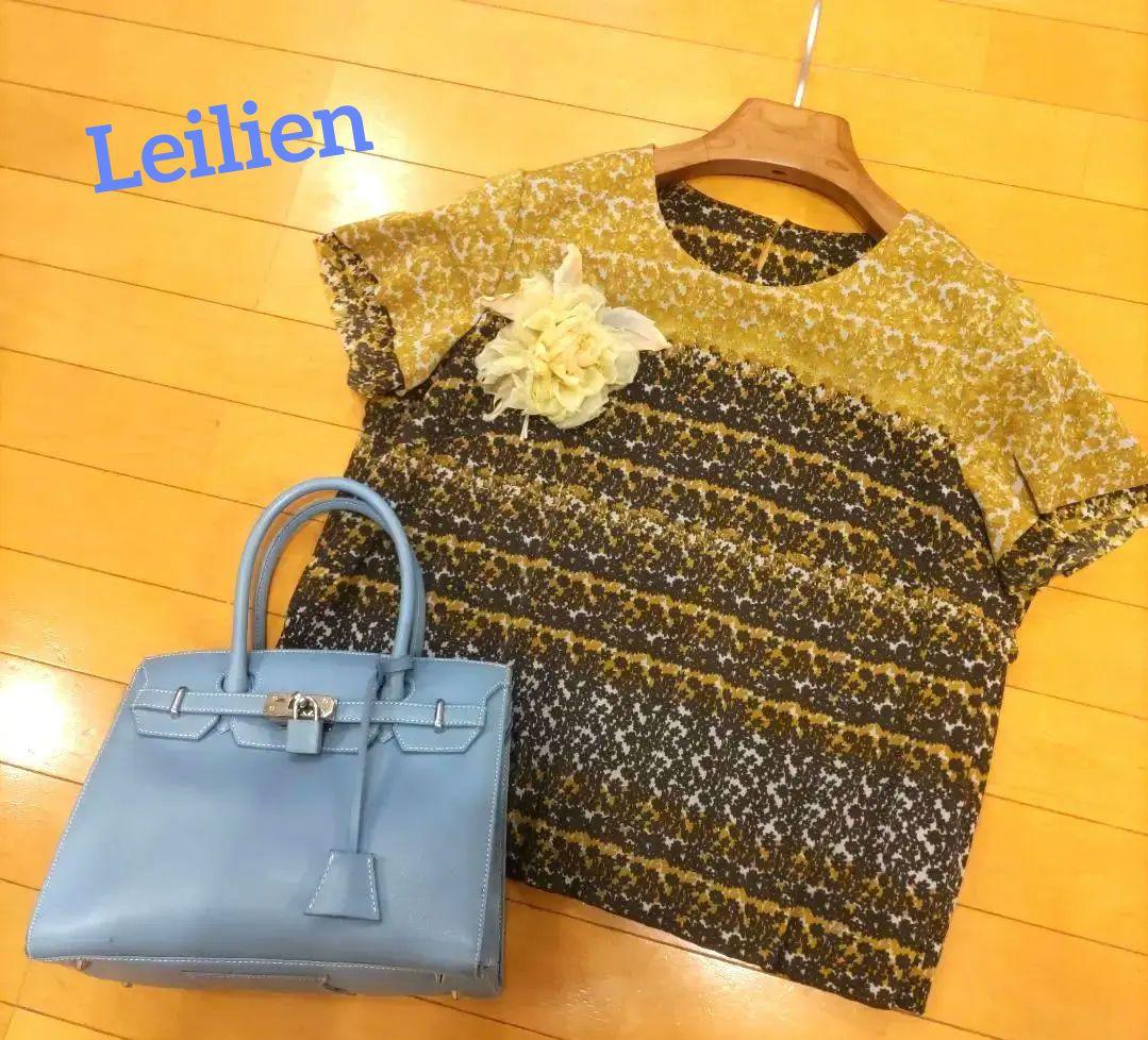 レリアン ボタニカルプルオーバートップス13＋XL