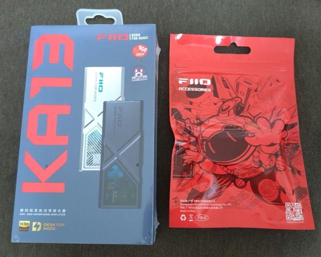 新品未開封品 Fiio ka13 ブラック＋ 専用ケース(グリーン)