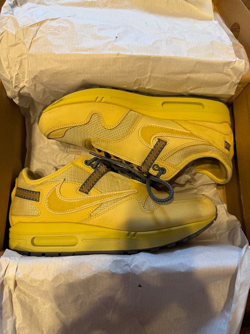 ナイキ トラヴィススコット‪×NIKE エアマックス1 カクタスゴールド