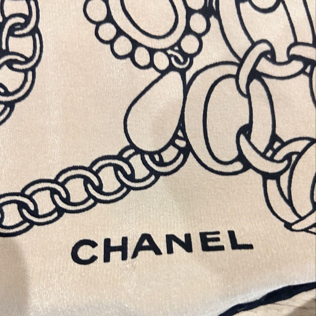 CHANEL CCロゴ チェーンデザイン スカーフ