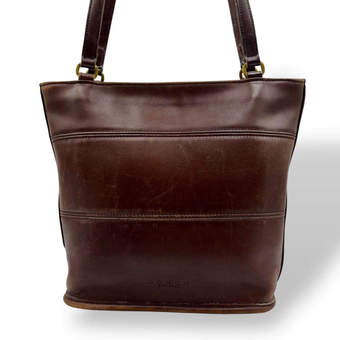 ほぼ新品✨COACH コーチ オールドコーチ ベルト グラブタンレザー　USA製 coach オールドコーチ グラブタンレザー ベルト 金具 90cm 茶