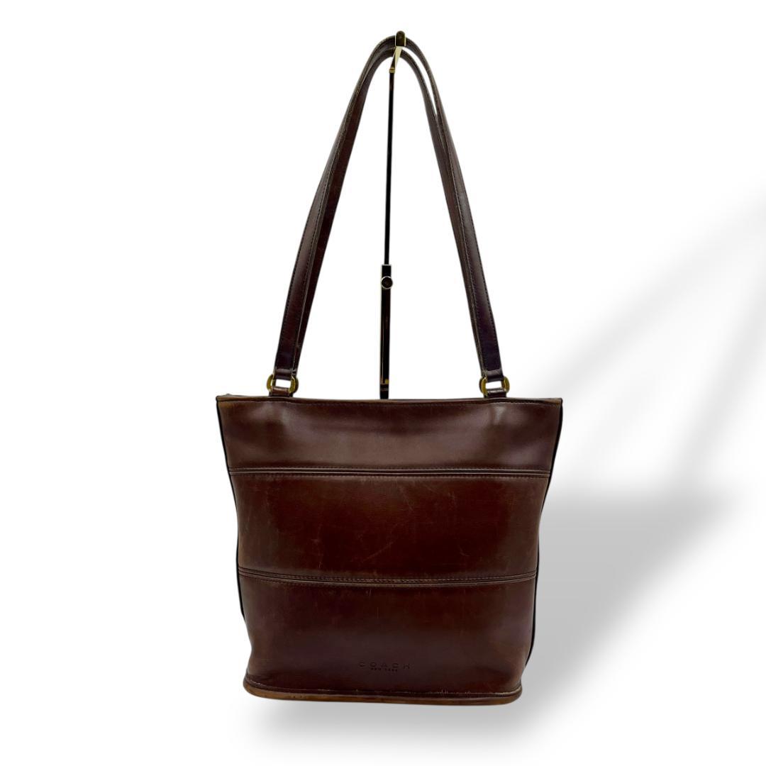 ほぼ新品✨COACH コーチ オールドコーチ ベルト グラブタンレザー　USA製 coach オールドコーチ グラブタンレザー ベルト 金具 90cm 茶