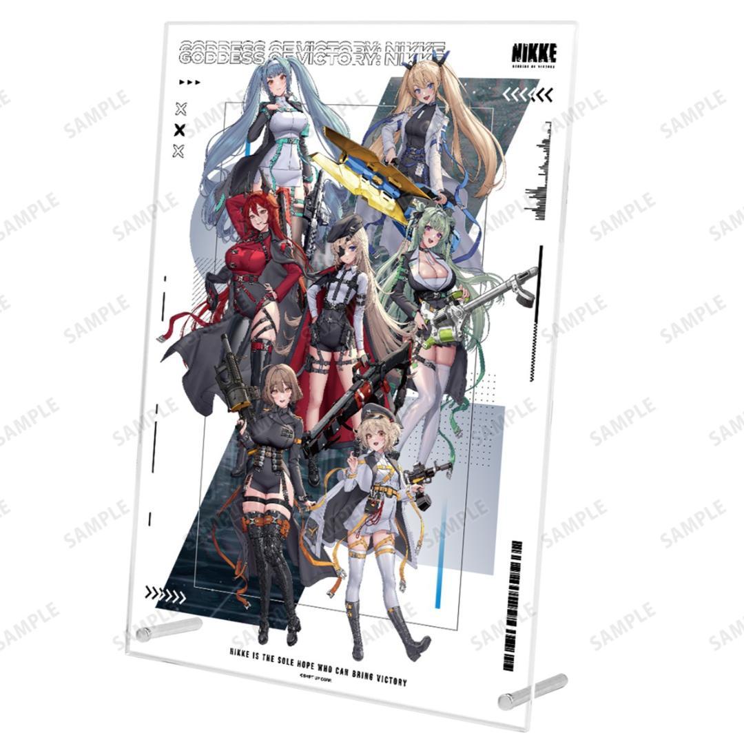 NIKKE 描き下ろしA4アクリルパネル タクティカルファッション 集合