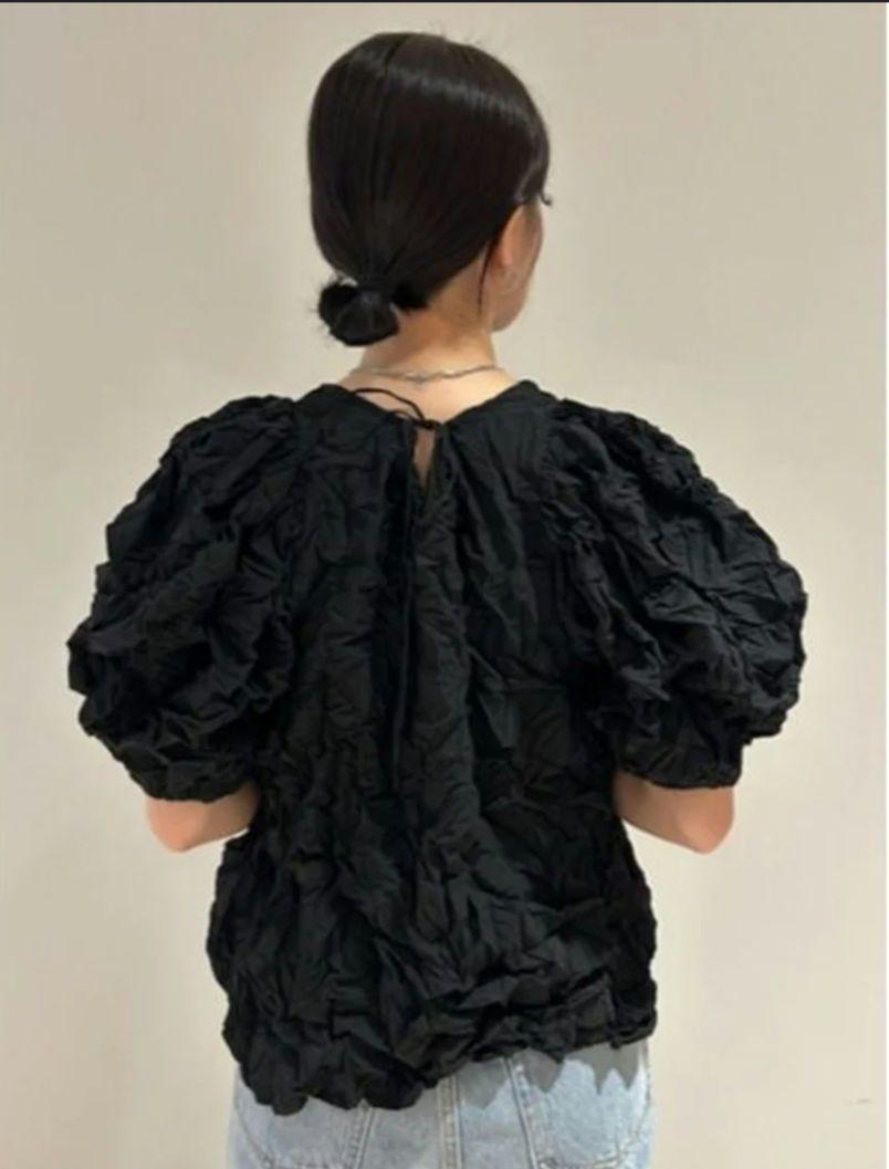 Mila Owen　ボリュームスリーブワッシャーブラウス 　F　美品✨