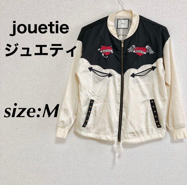 jouetie ジュエティ ロックンロール ハートタトゥー刺繍 ブルゾン