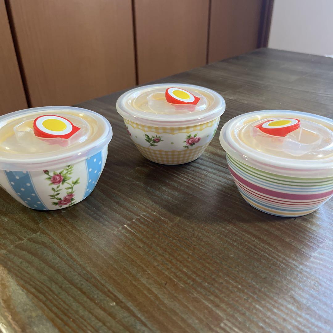 蓋つき煮物椀 花柄 陶器製 - メルカリ