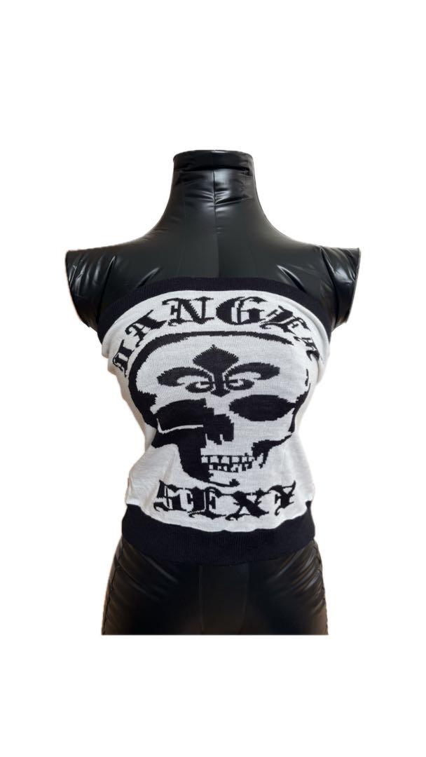 新品タグ付き】d.i.a. ベアトップ 平成ギャル y2k スカル ダイア 新品タグ付き】d.i.a. ベアトップ 平成ギャル y2k スカル ダイア