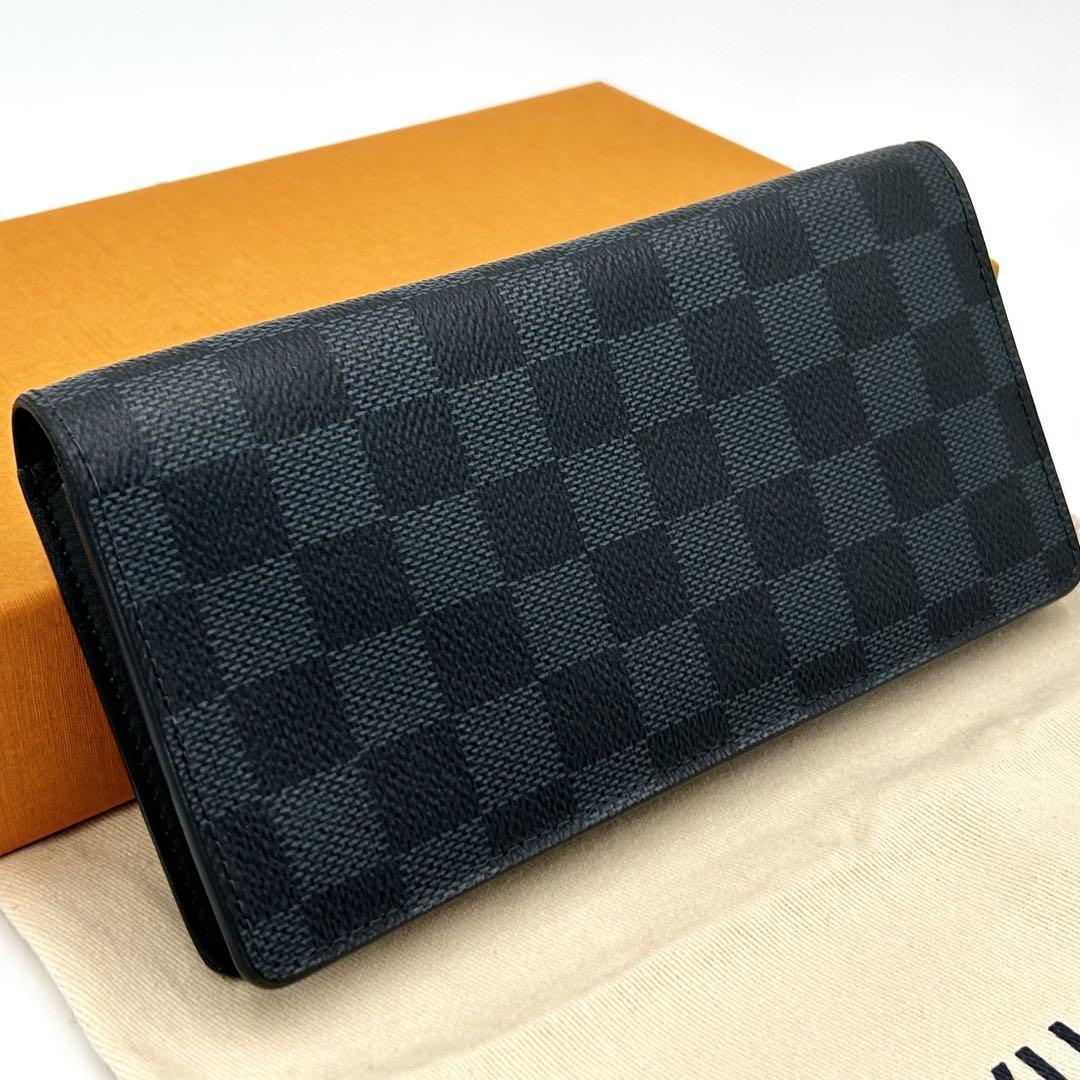 【美品】ルイヴィトン ダミエ コバルト ブラザ メンズ 長財布