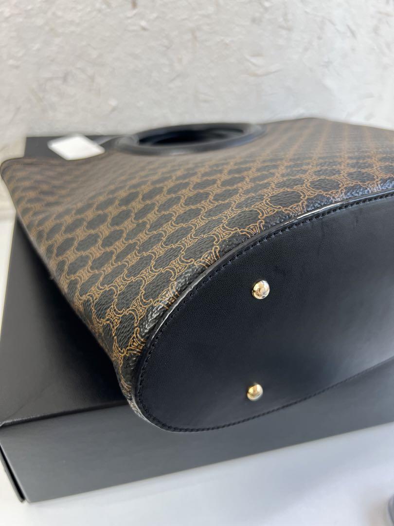 CELINE セリーヌ マカダム柄 ハンドバッグ