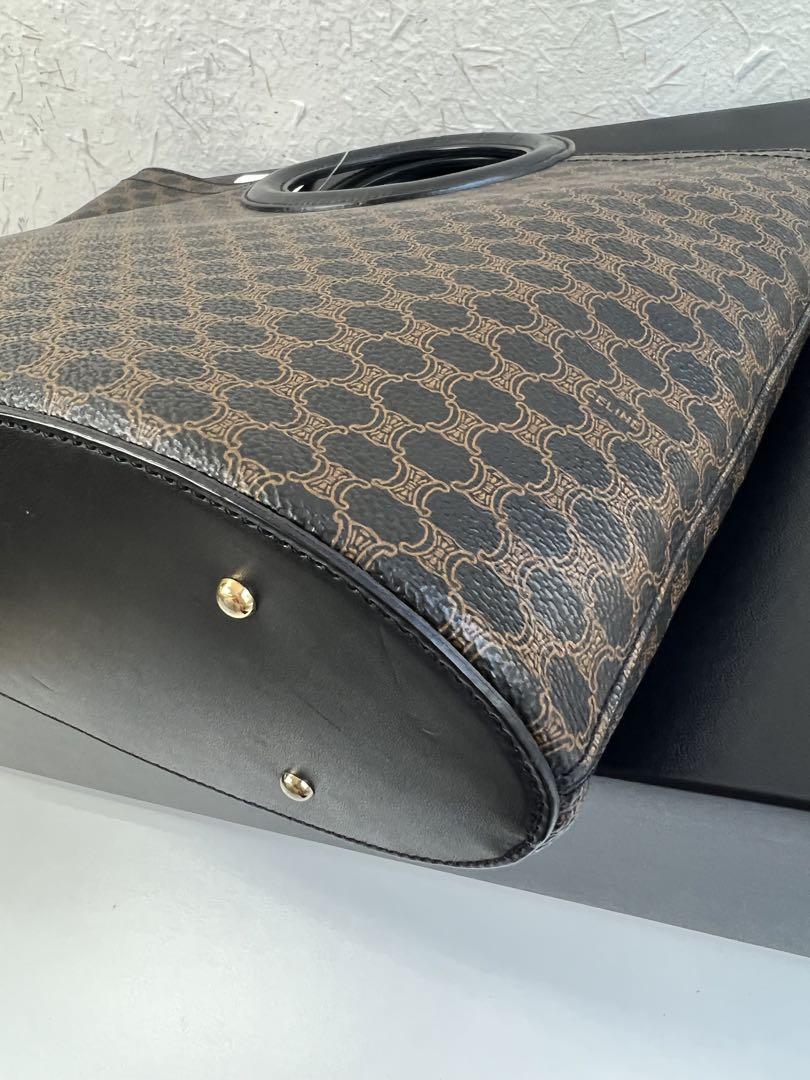CELINE セリーヌ マカダム柄 ハンドバッグ
