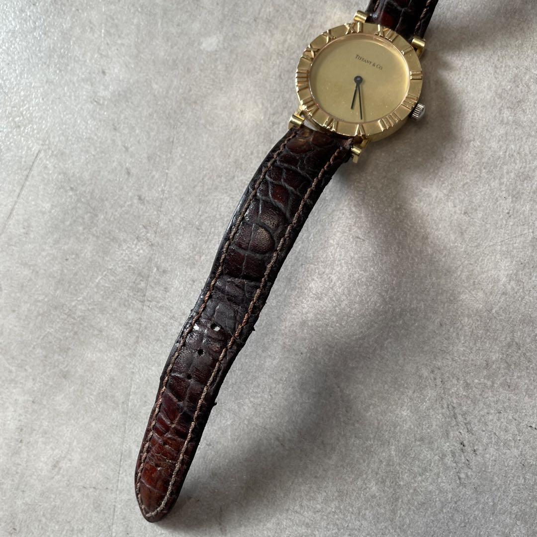 Tiffany & Co. アトラス 腕時計 ティファニー ゴールド 18K
