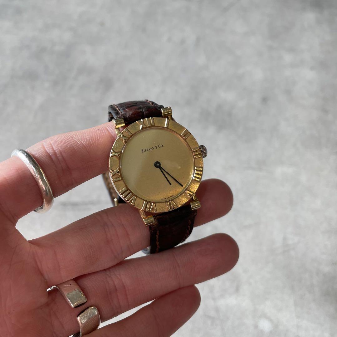 Tiffany & Co. アトラス 腕時計 ティファニー ゴールド 18K