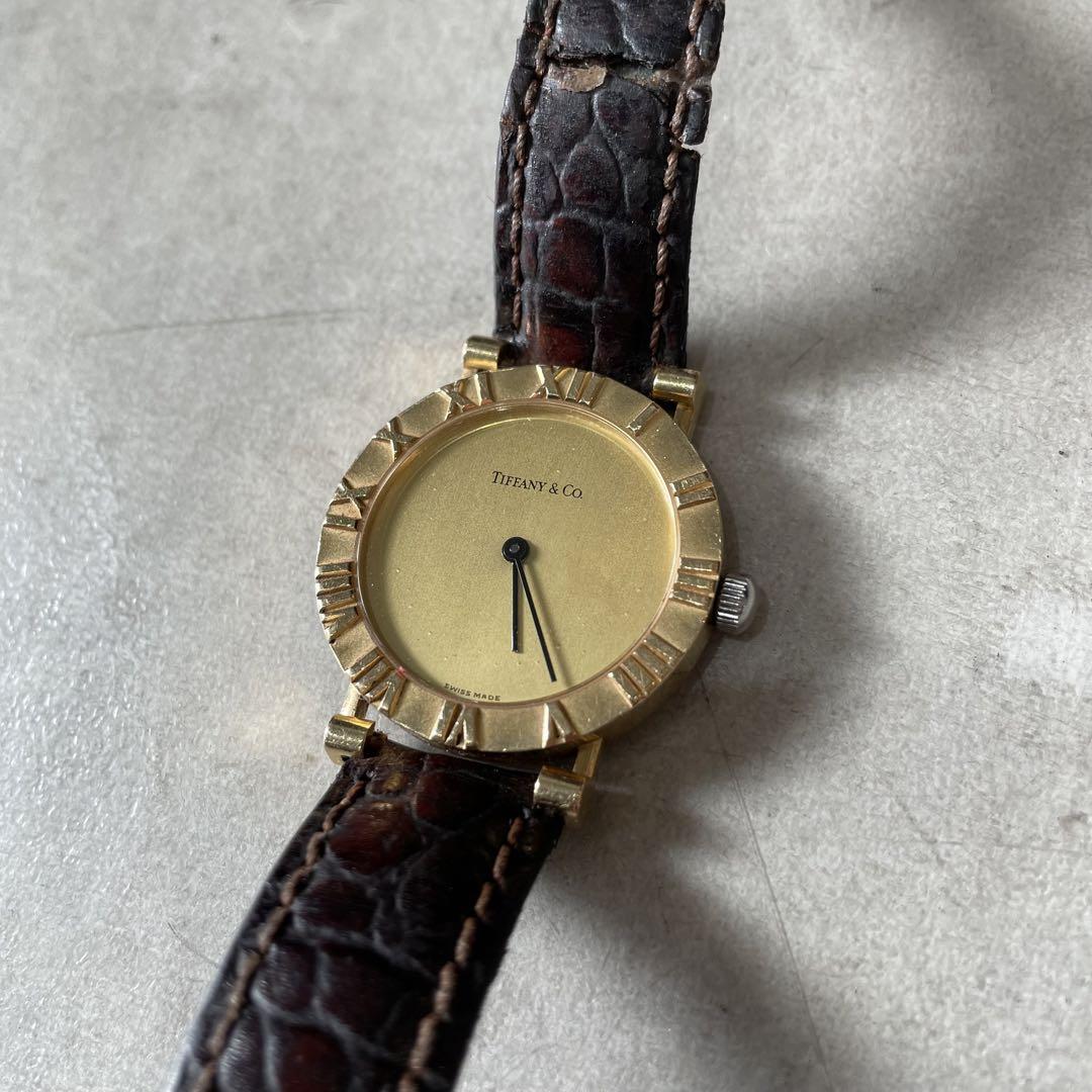 Tiffany & Co. アトラス 腕時計 ティファニー ゴールド 18K