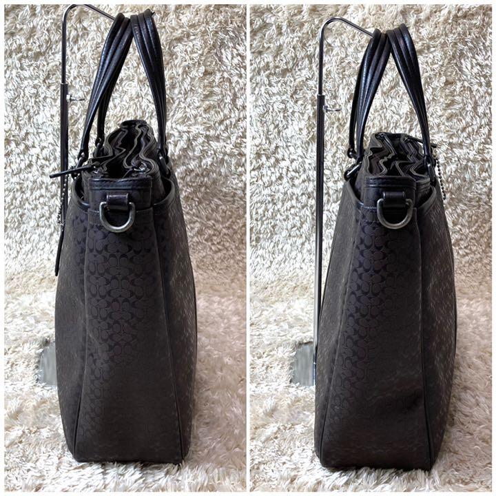 最新品即納 美品 COACH ビジネスバッグ 2way PVC レザー シグネチャー A4 GtC0h-m97932511644 お得爆買い