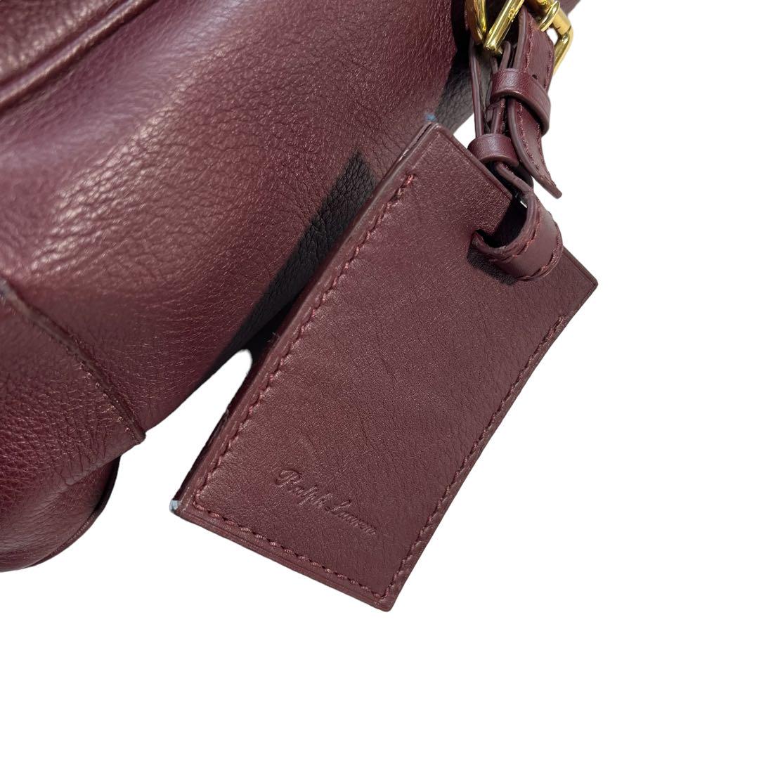 定価10万超 極美品 Ralph Lauren オールレザー ショルダーバッグ 定価10万超 極美品 Ralph Lauren オールレザー ショルダーバッグ