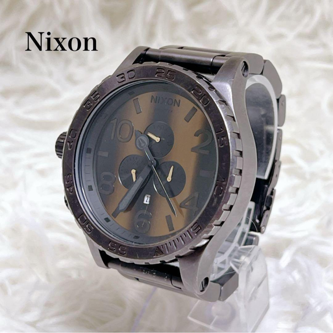 ☆レア★ ニクソン　51-30 タイガーアイ　クロノグラフ　腕時計　Nixon
