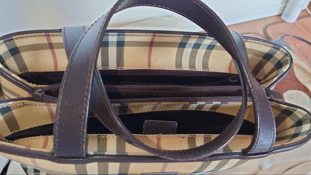 Burberry ベージュ チェック トートバッグ