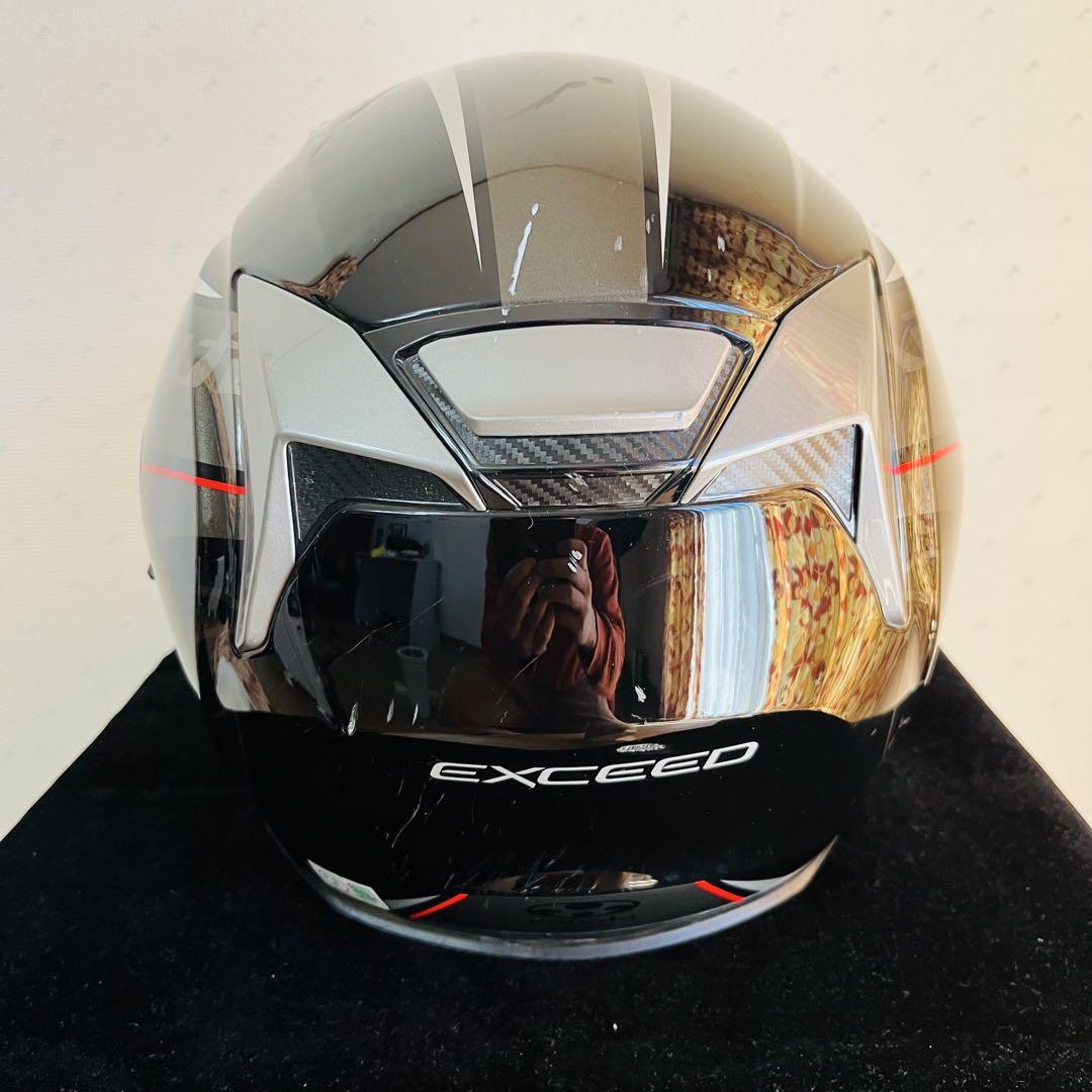 OGK KABUTO EXCEED ブラックガンメタ XL61-62cm