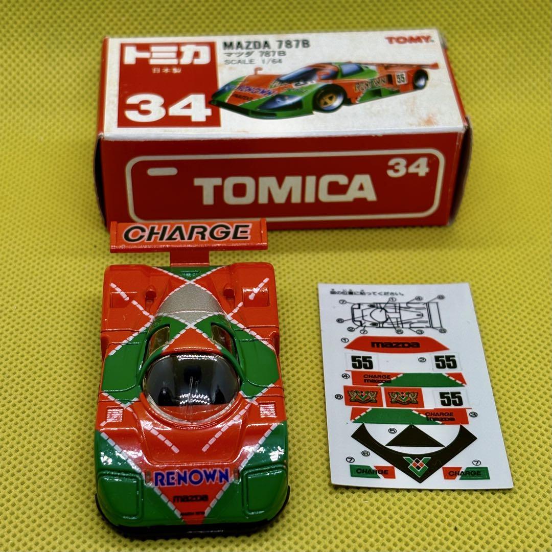 日本製☆トミカ 赤箱 34 マツダ 787B　未使用品