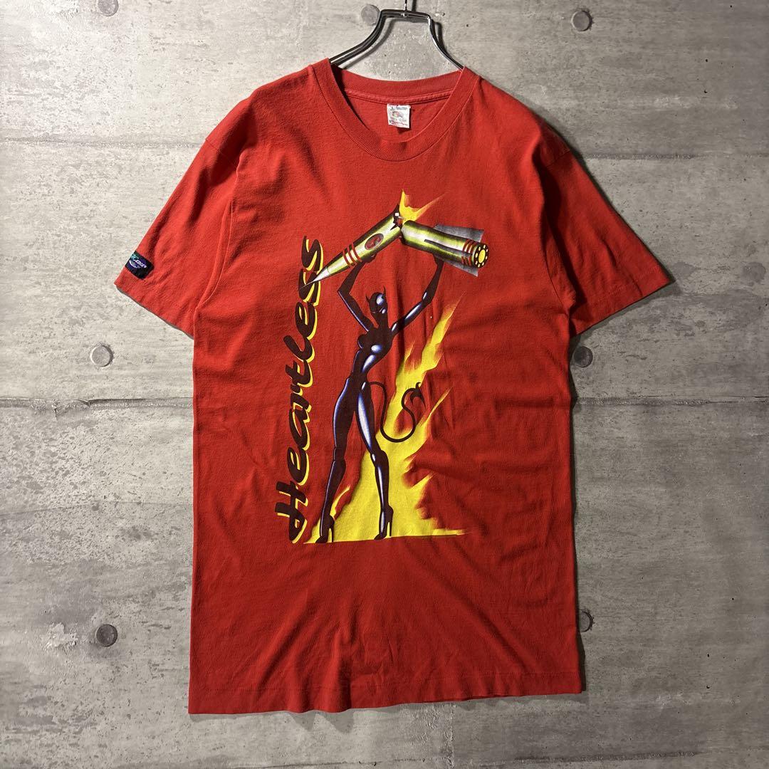 90s USA製 Heartless デビルガールアートTシャツ L