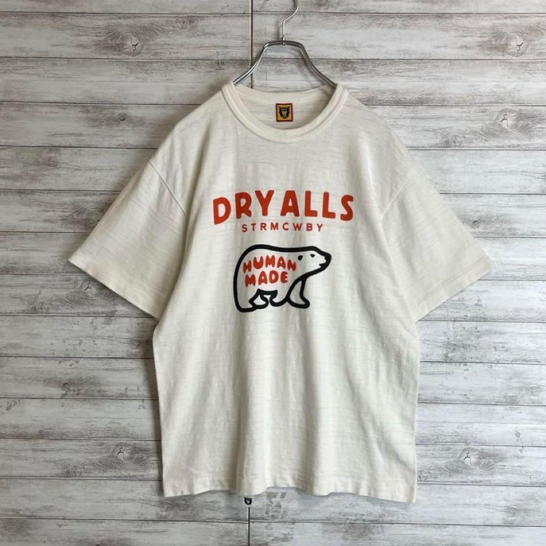 【即完売モデル】ヒューマンメイドセンターロゴ シロクマTシャツ Lサイズ
