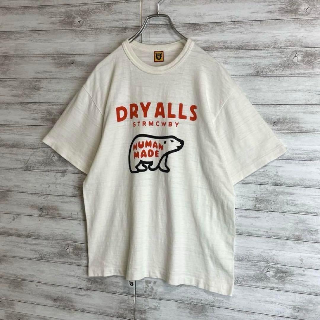 【即完売モデル】ヒューマンメイドセンターロゴ シロクマTシャツ Lサイズ