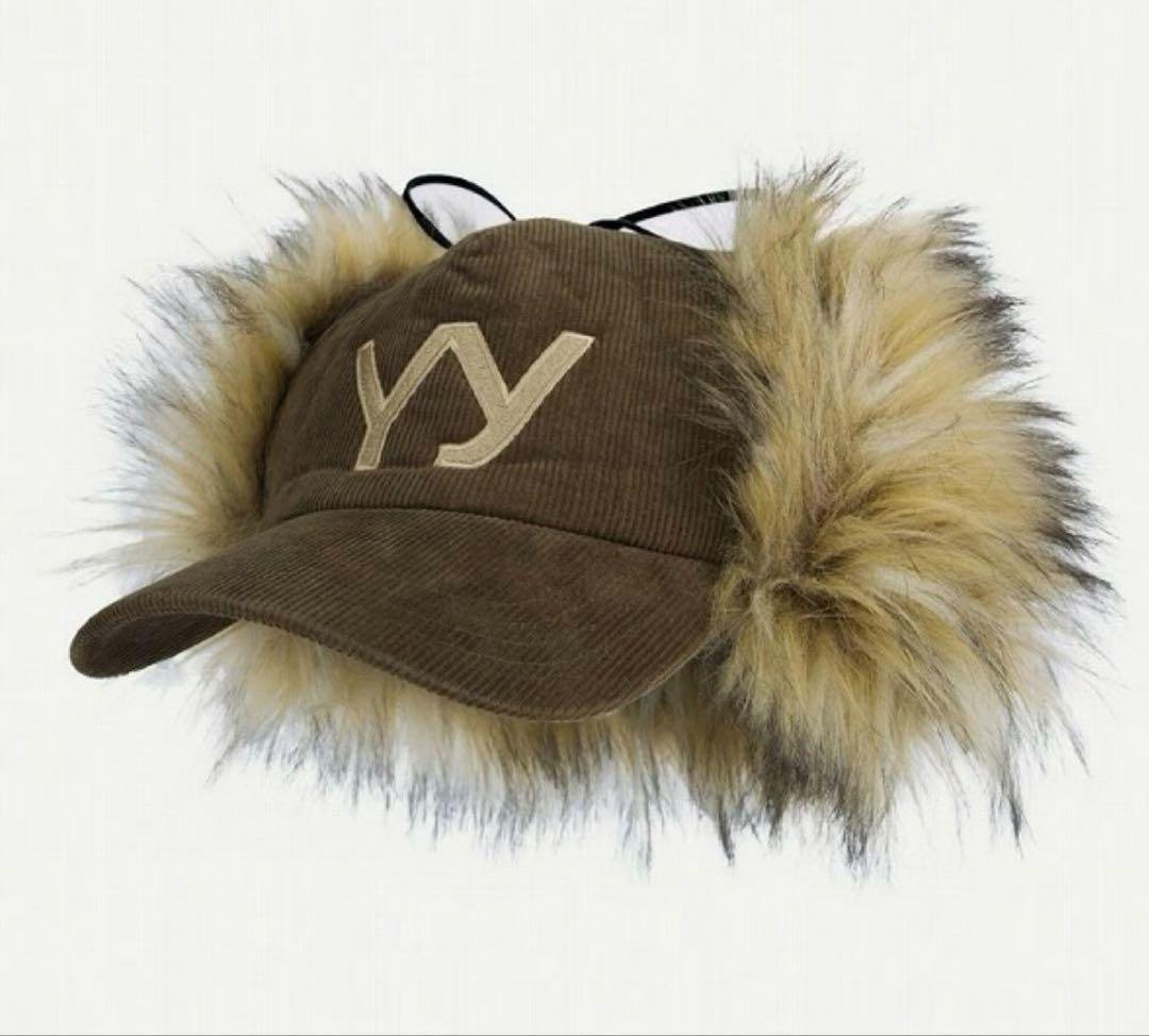 openyy ファー コーデュロイキャップ目立った傷や汚れなし