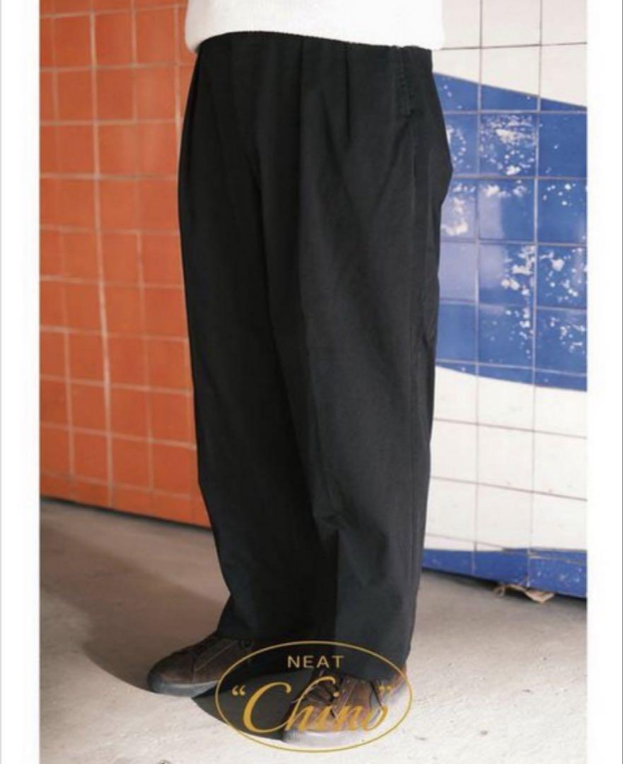 K*様 NEAT chino チノ パンツ 48 black 黒　ニート