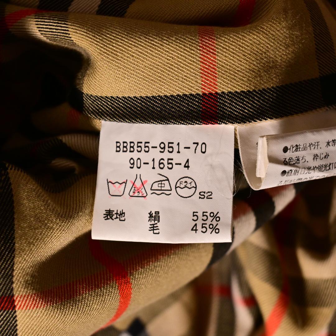 Size 165 バーバリープレステージコレクション シルク ステンカラーコート Size 165 バーバリープレステージコレクション シルク ステンカラーコート