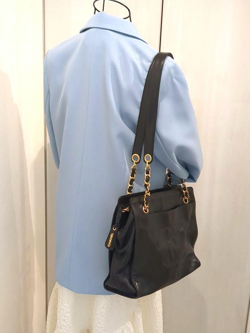 CHANEL トートバッグ チェーン ショルダーバッグ ゴールド金具