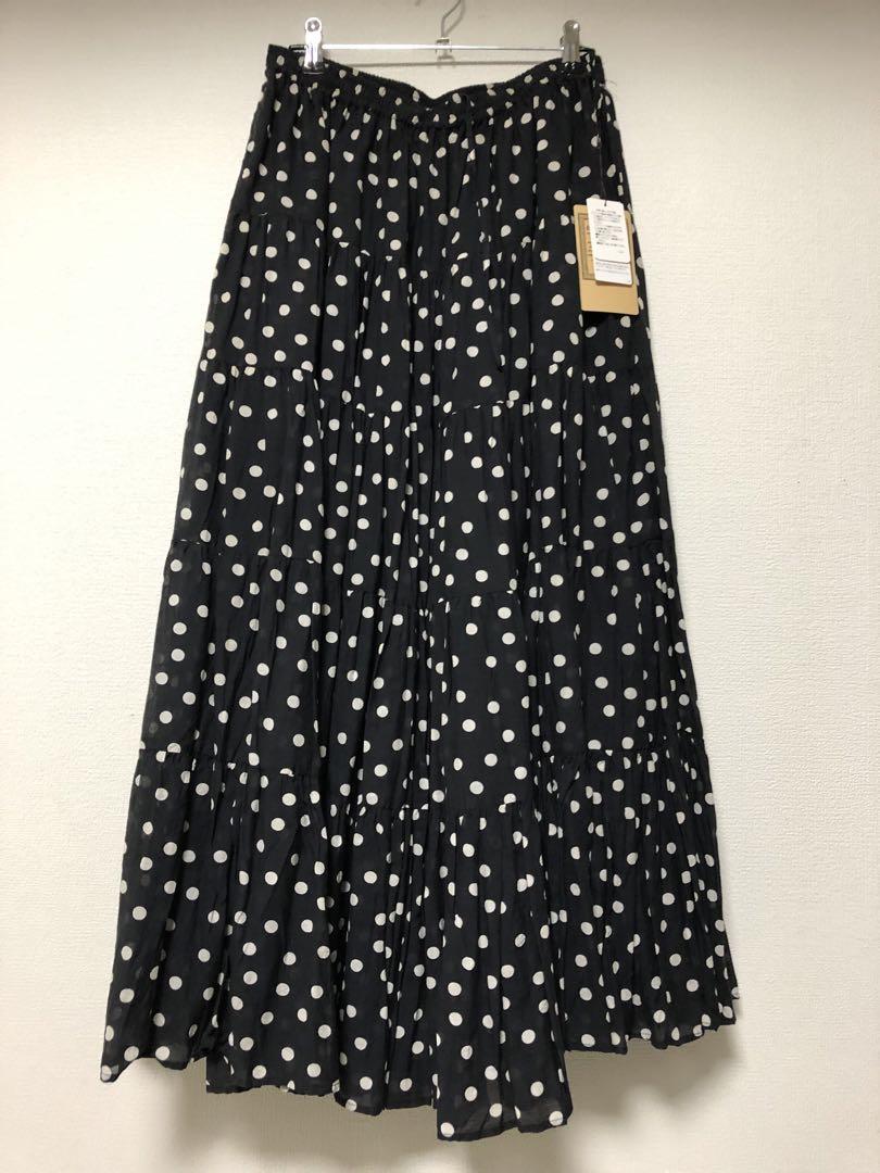 新品未使用】ビアズリー beardsley クリンクルドットスカート
