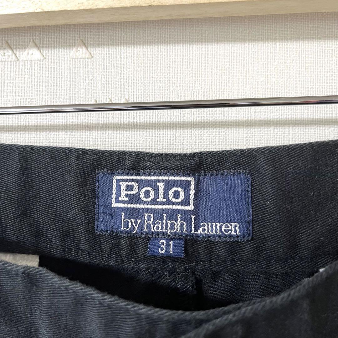 古着 90's ラルフローレン ポロチノ ブラック 黒