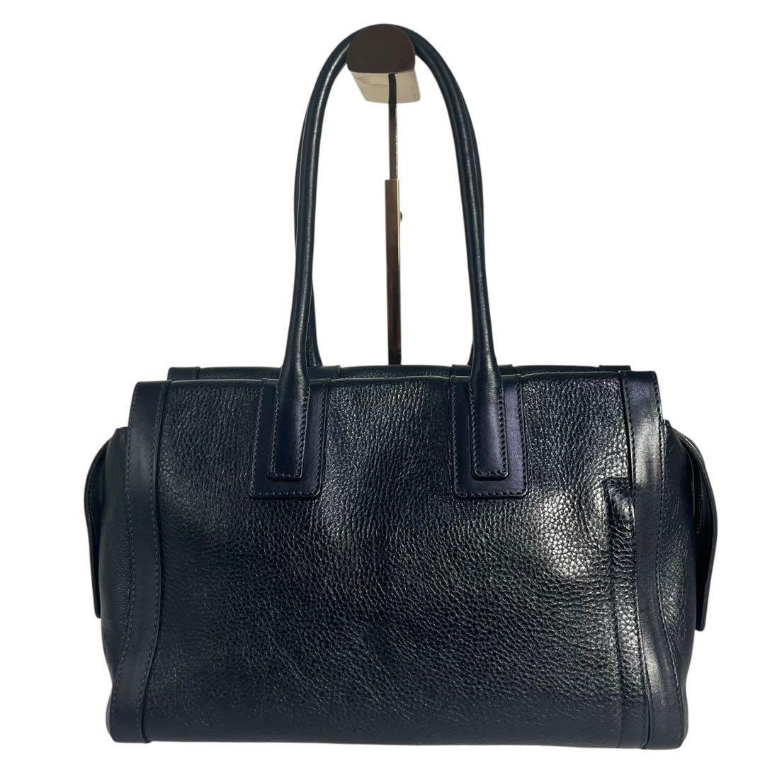 美品　HIROFU ヒロフ オールレザー　トートバッグ　肩掛け　黒429