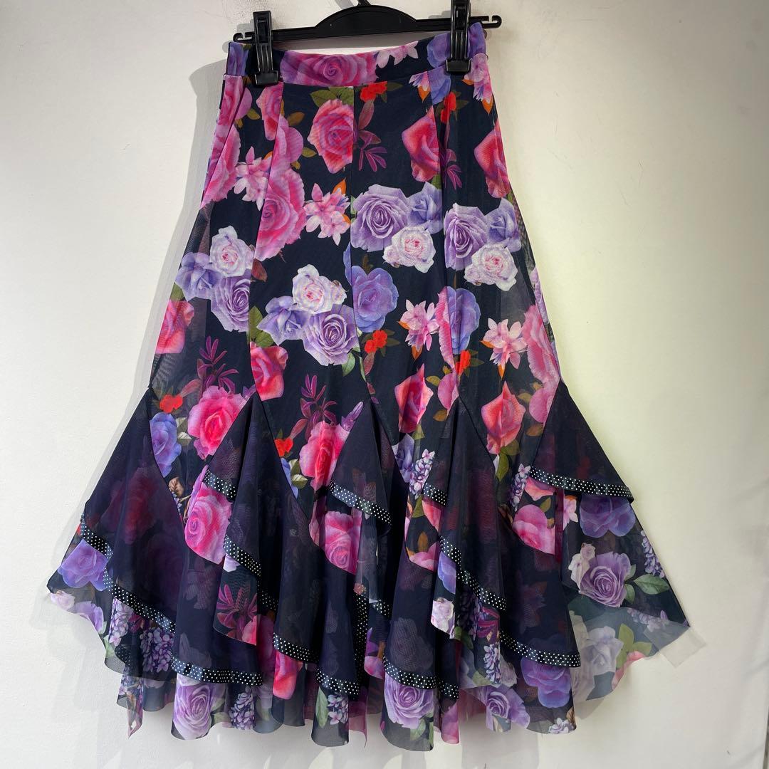 No. 美品 M タカダンス 花柄 スカート★社交ダンス mdprevattcaulkingandwaterproofing.com