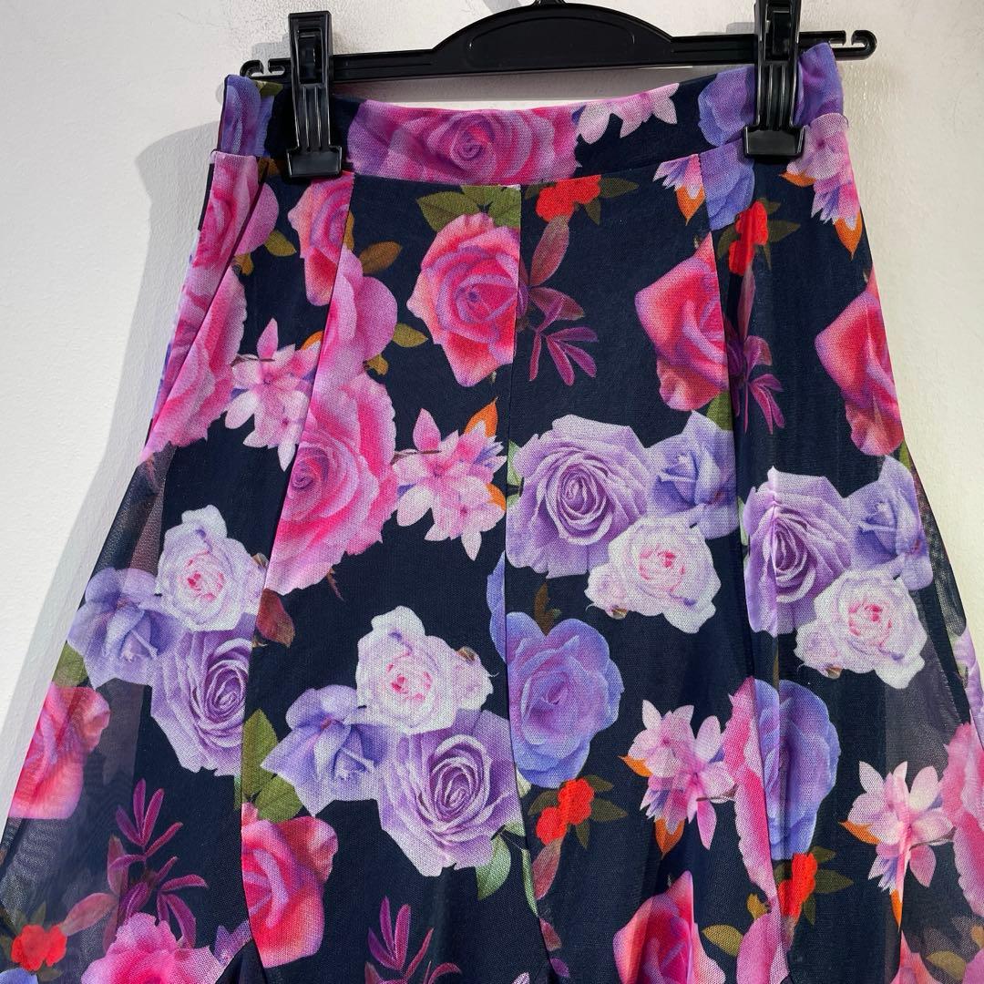 No. 美品 M タカダンス 花柄 スカート★社交ダンス mdprevattcaulkingandwaterproofing.com