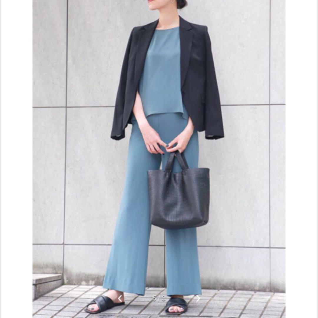 桜舞う季節 Theory セオリー Powder Crepe スリット入りパンツ - 通販