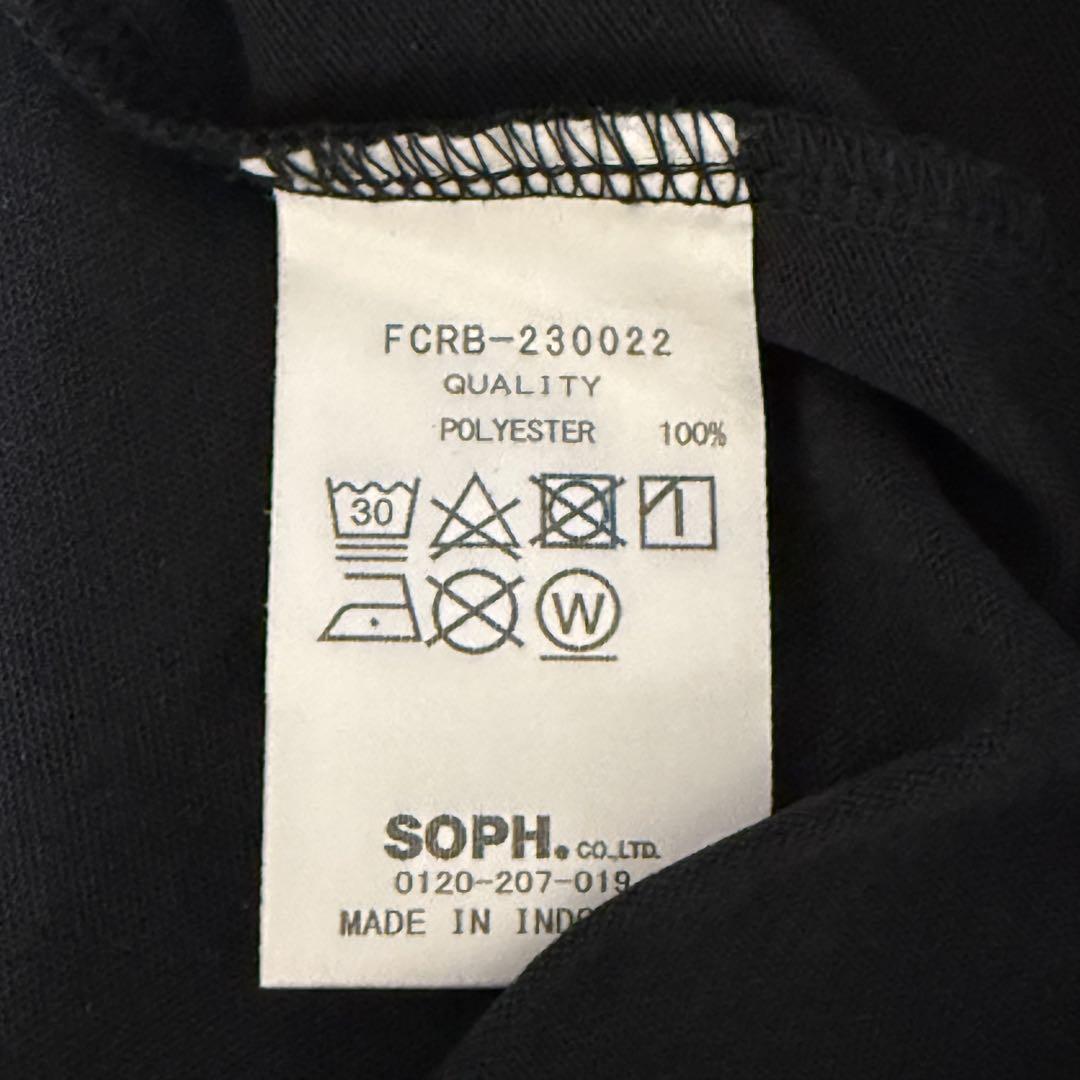 希少 FCRB-230022 PANEL POLO ポロシャツ ブラック S