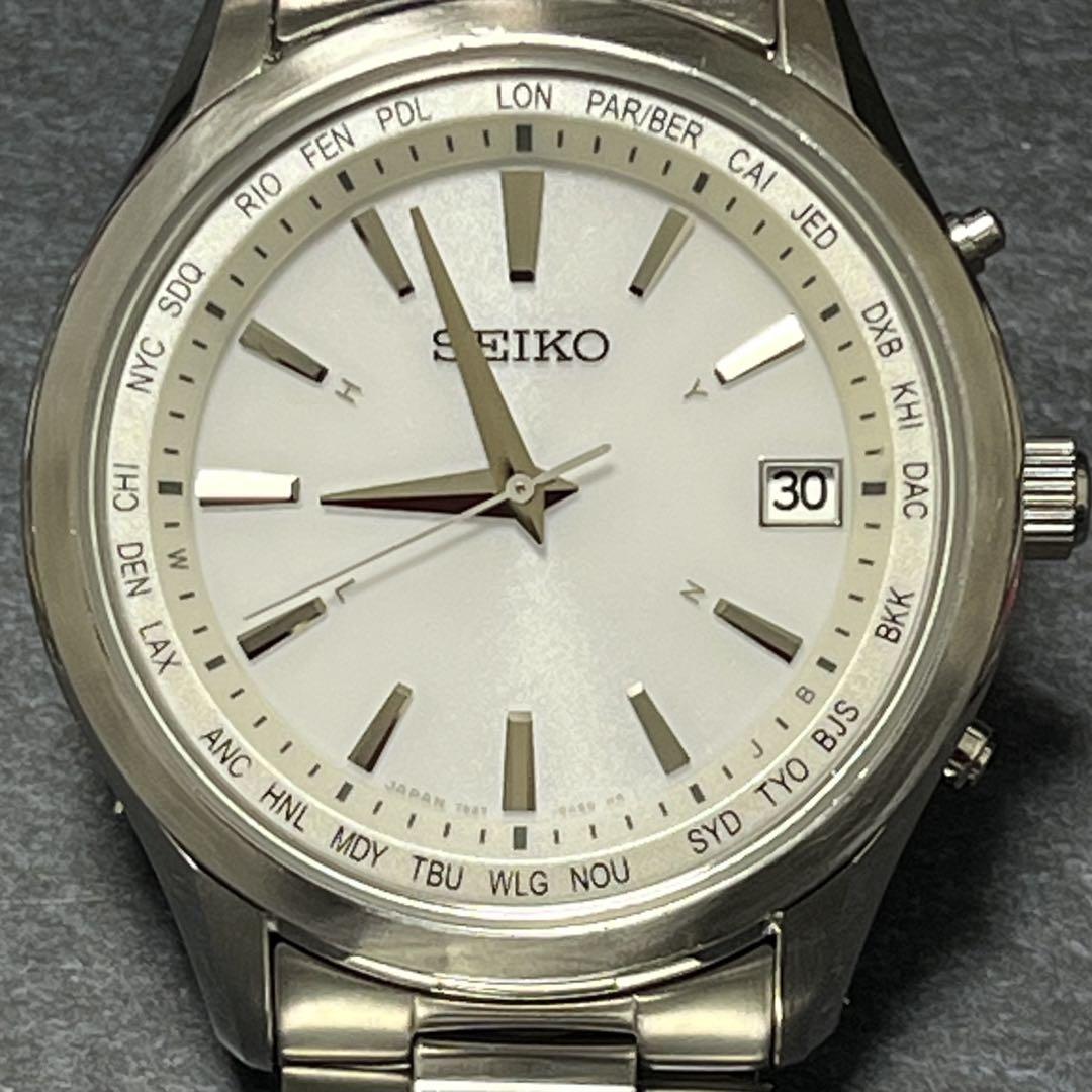 SEIKO 7B27-0AA0 ブライツ　電波ソーラー　電波受信稼働中