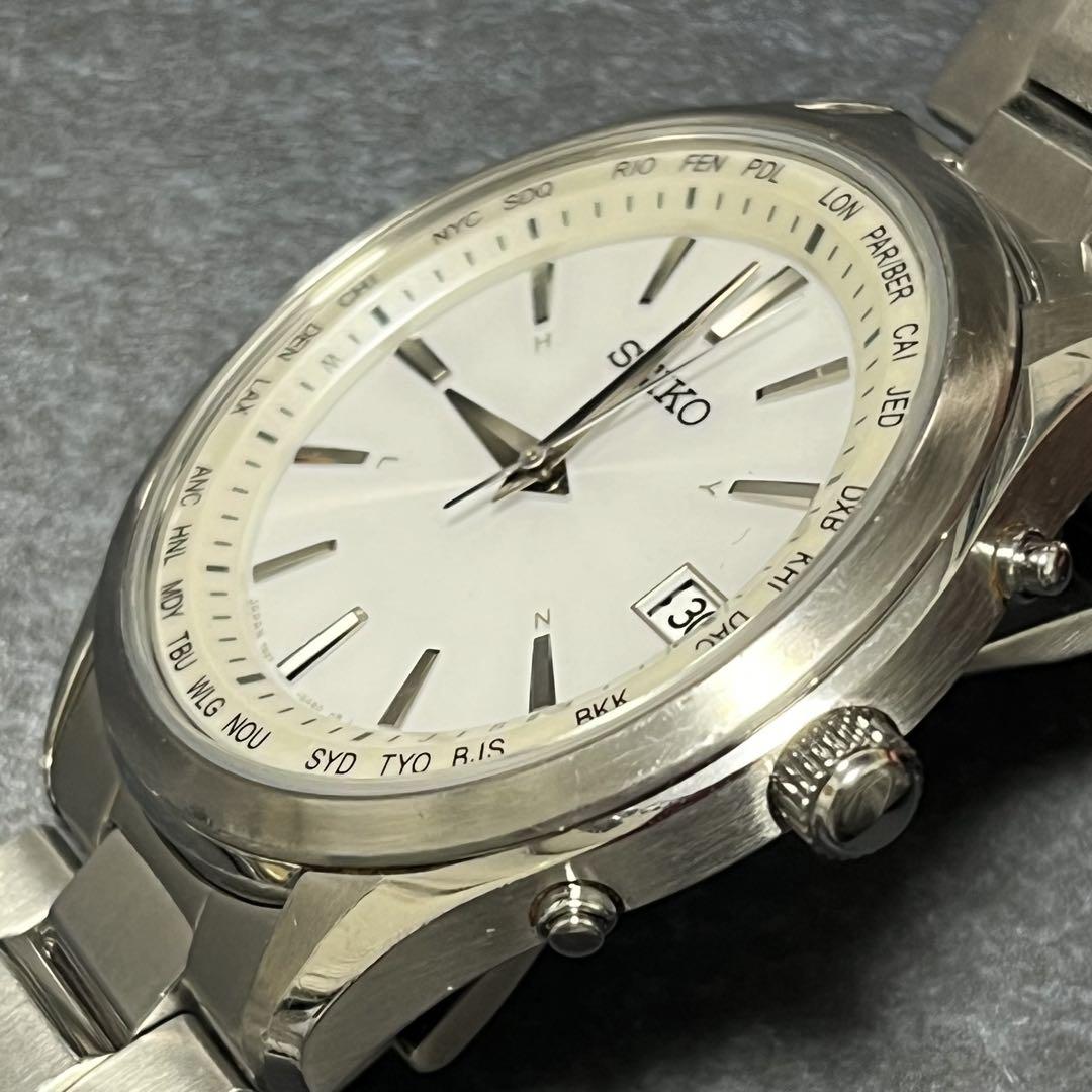 SEIKO 7B27-0AA0 ブライツ　電波ソーラー　電波受信稼働中