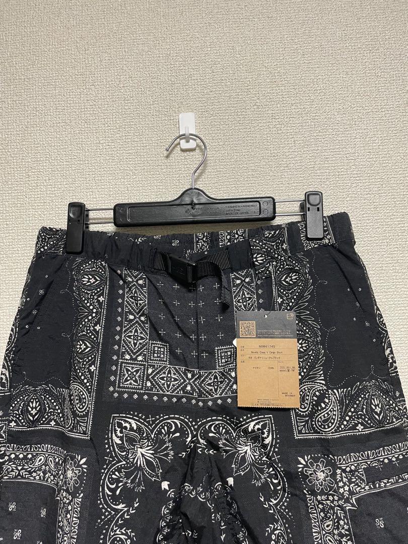 ★新品タグ付★ THE NORTH FACE ハーフパンツ 黒 ペイズリー
