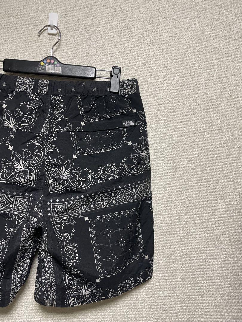 ★新品タグ付★ THE NORTH FACE ハーフパンツ 黒 ペイズリー